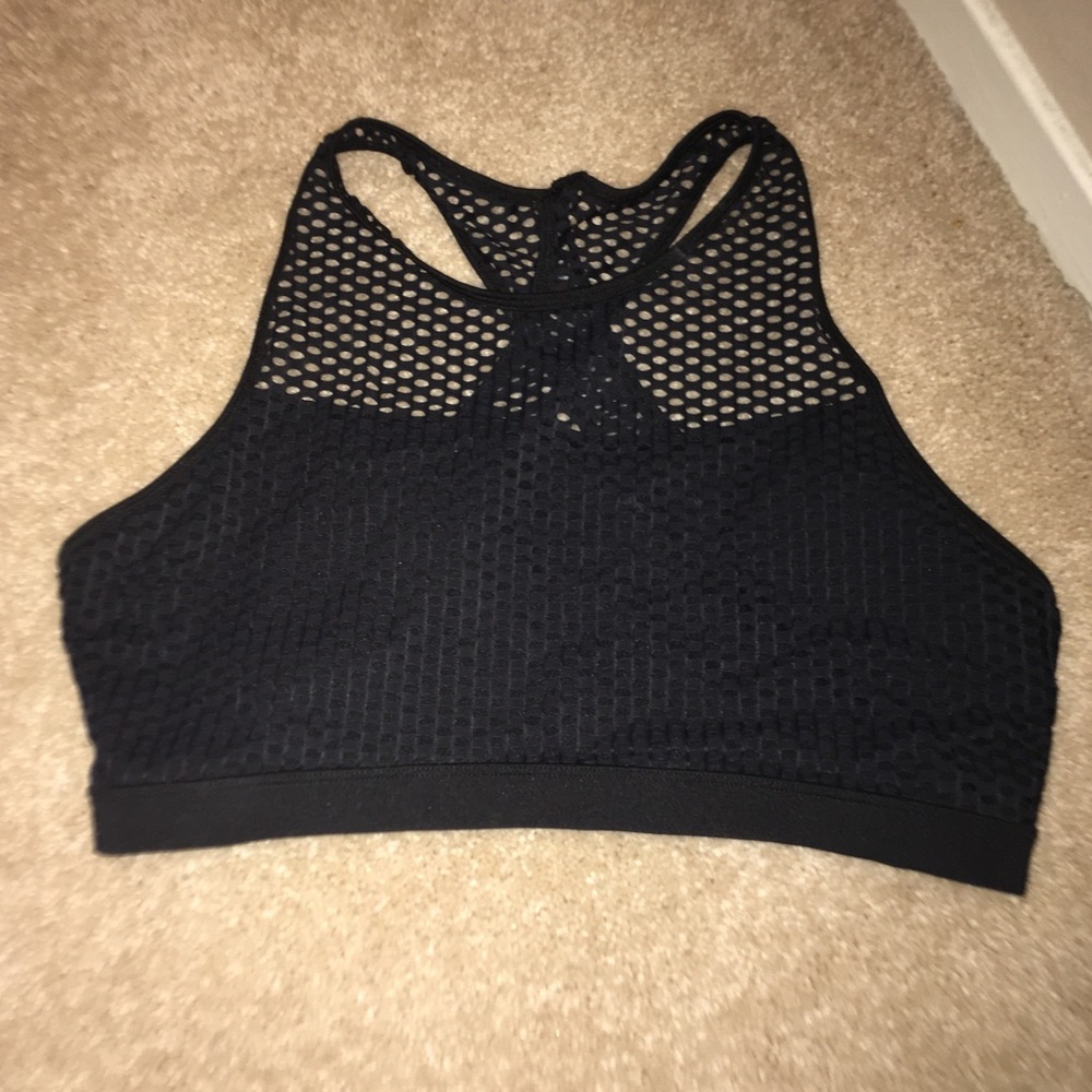Black High Neck Marika Sports Bra